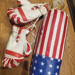 Kids Boxing Gloves and Punching Bag Set